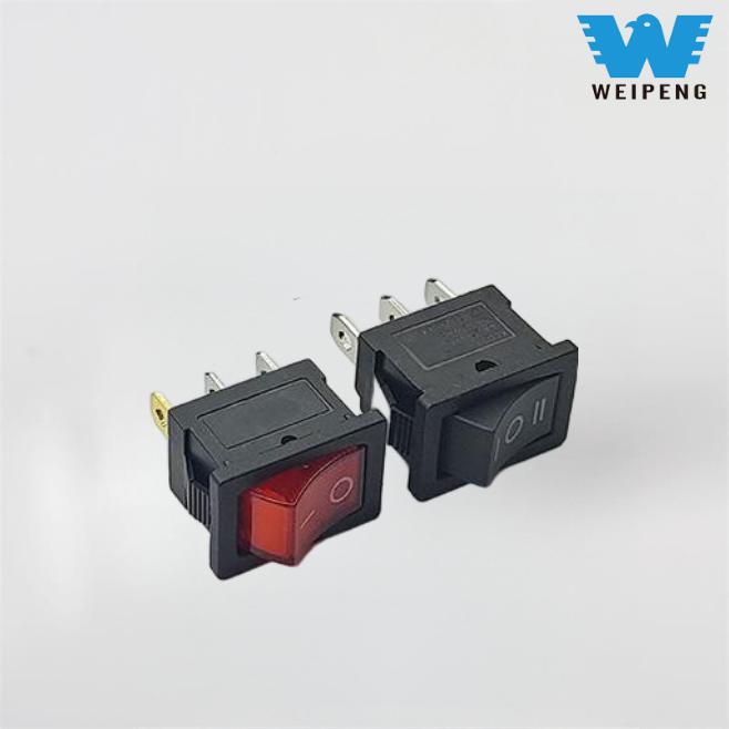 15*21mm 3-पिन 3-पोझिशन रॉकर बोट पॉवर स्विच