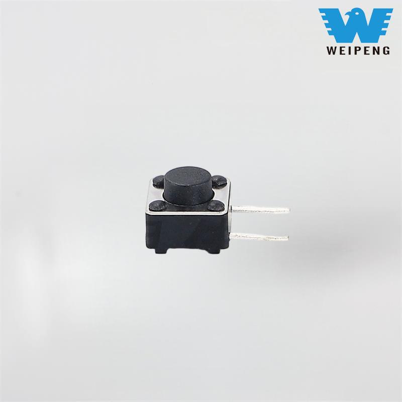 दोन पायांसह 6X6mm पृष्ठभाग माउंट टॅक्टाइल स्विच