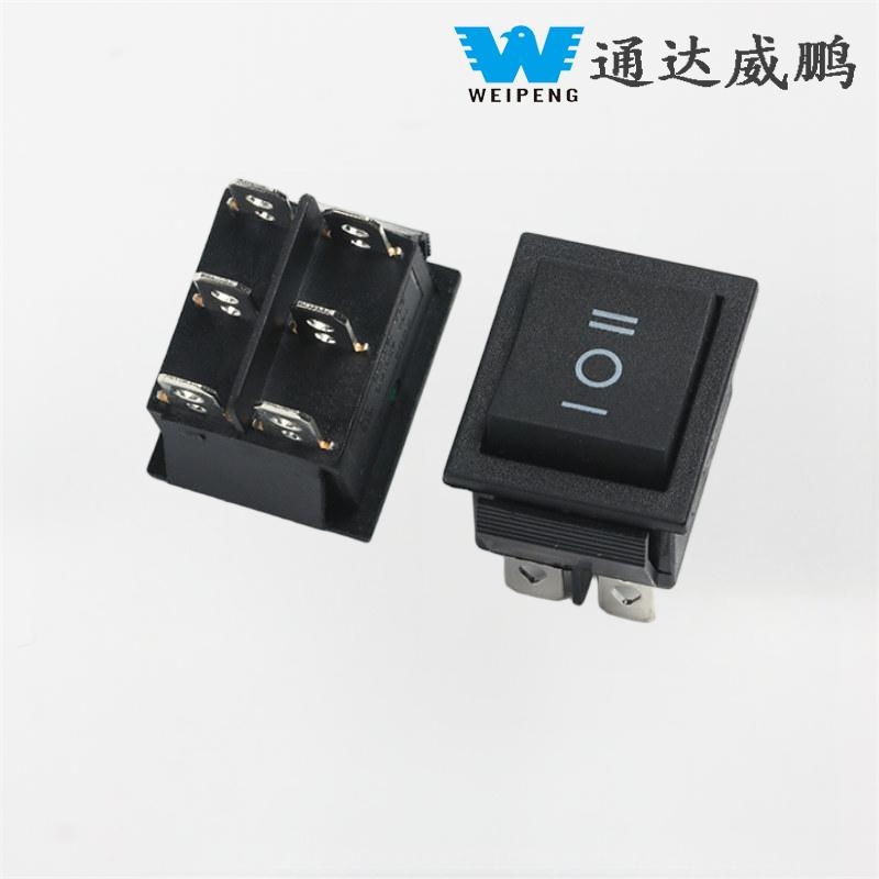 KCD4 रॉकर स्विच 31*25mm सिल्व्हर कॉन्टॅक्ट 16A 250V